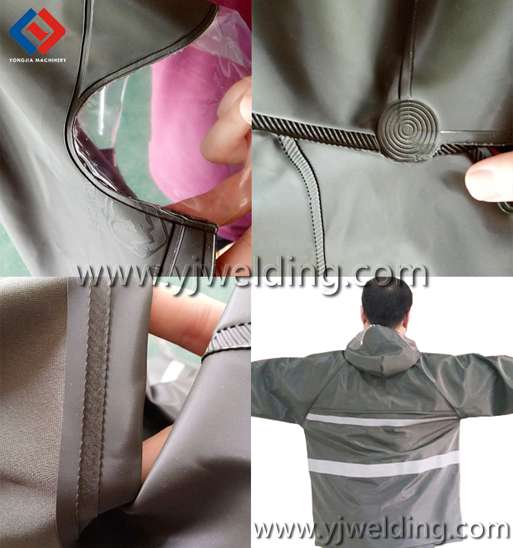 raincoat for high frequency welding machine